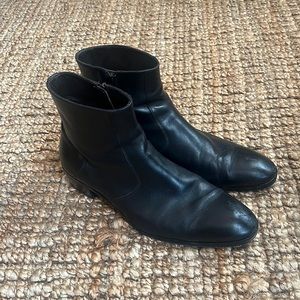 Black Bruno Magli Chelsea Boots